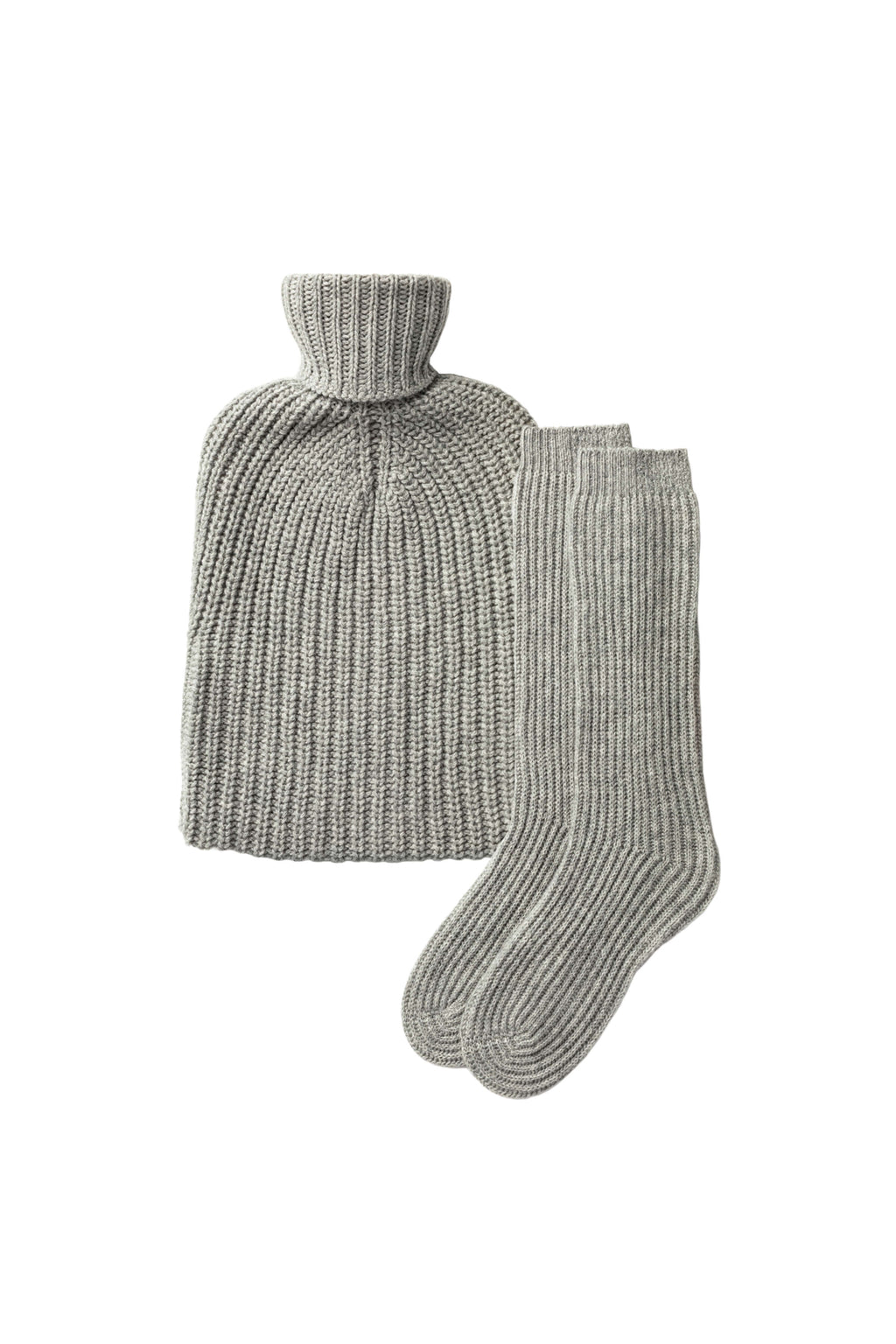 Cashmere Grey Hot Water Bottle Gift Set