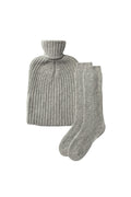 Cashmere Grey Hot Water Bottle Gift Set