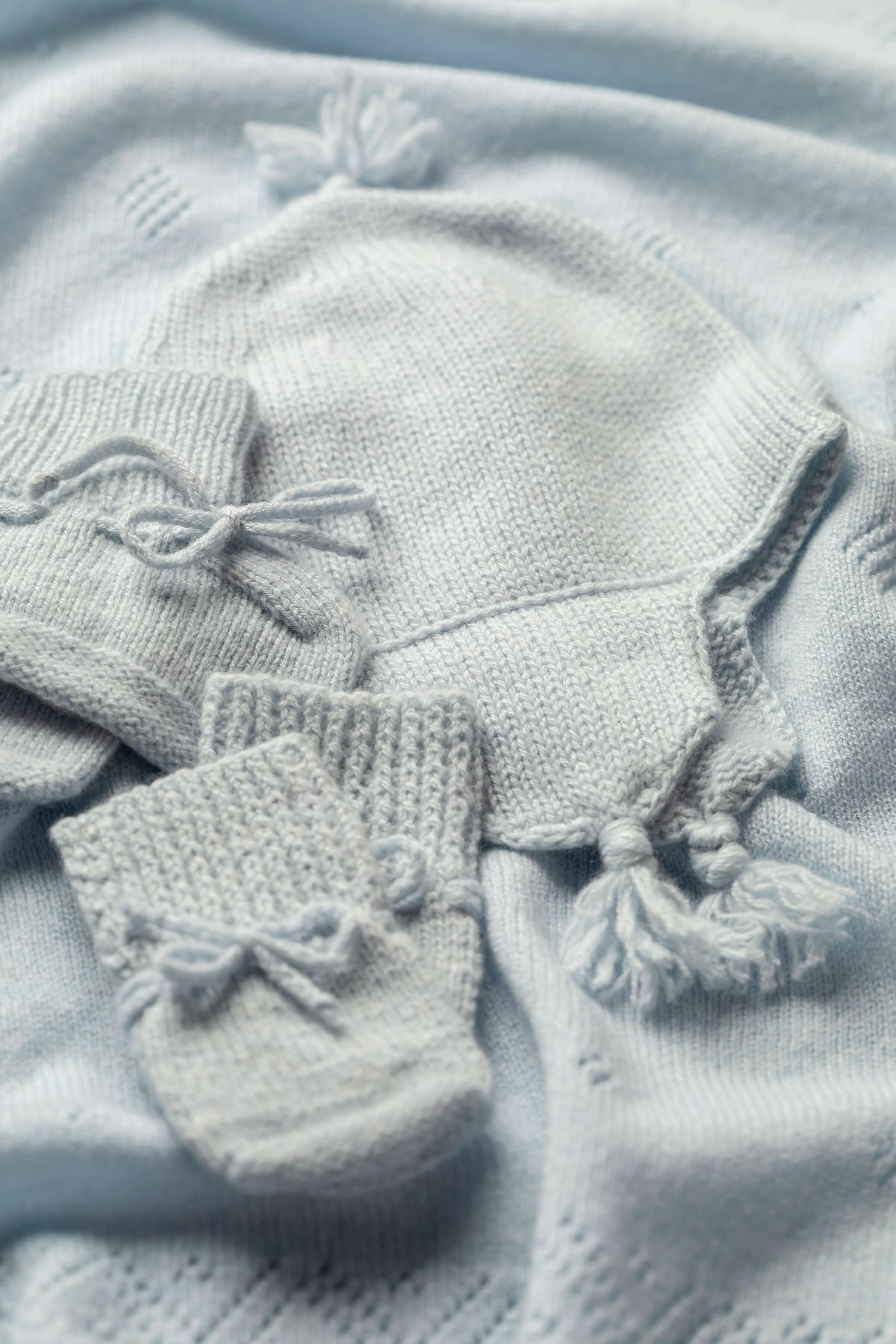 Baby's Blue Cashmere Gift Set