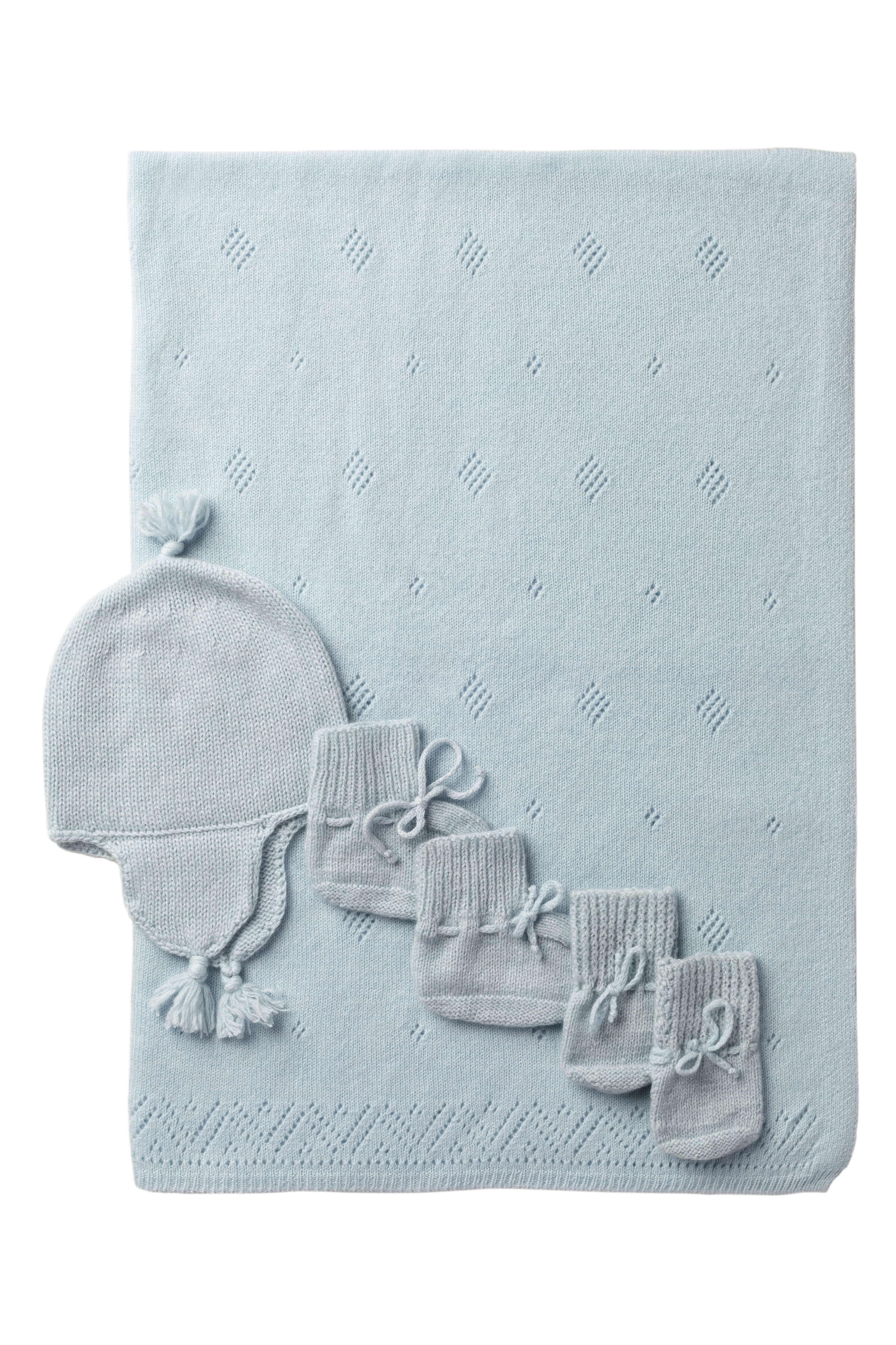Baby's Blue Cashmere Gift Set