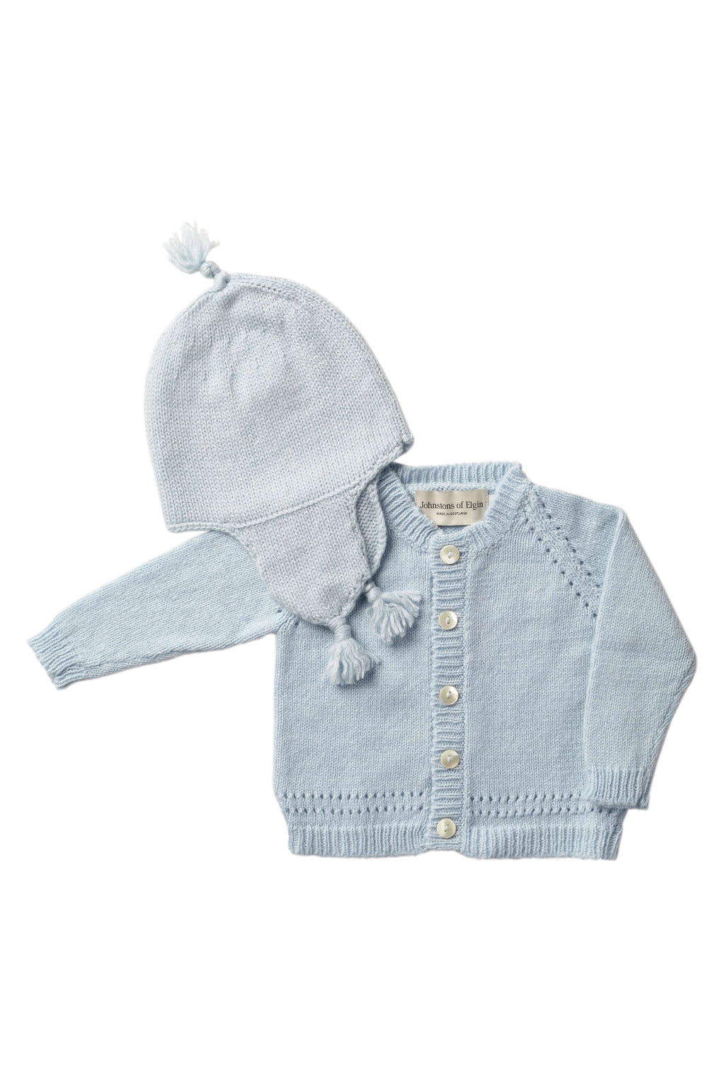 Baby's Blue Cashmere Cardigan Gift Set