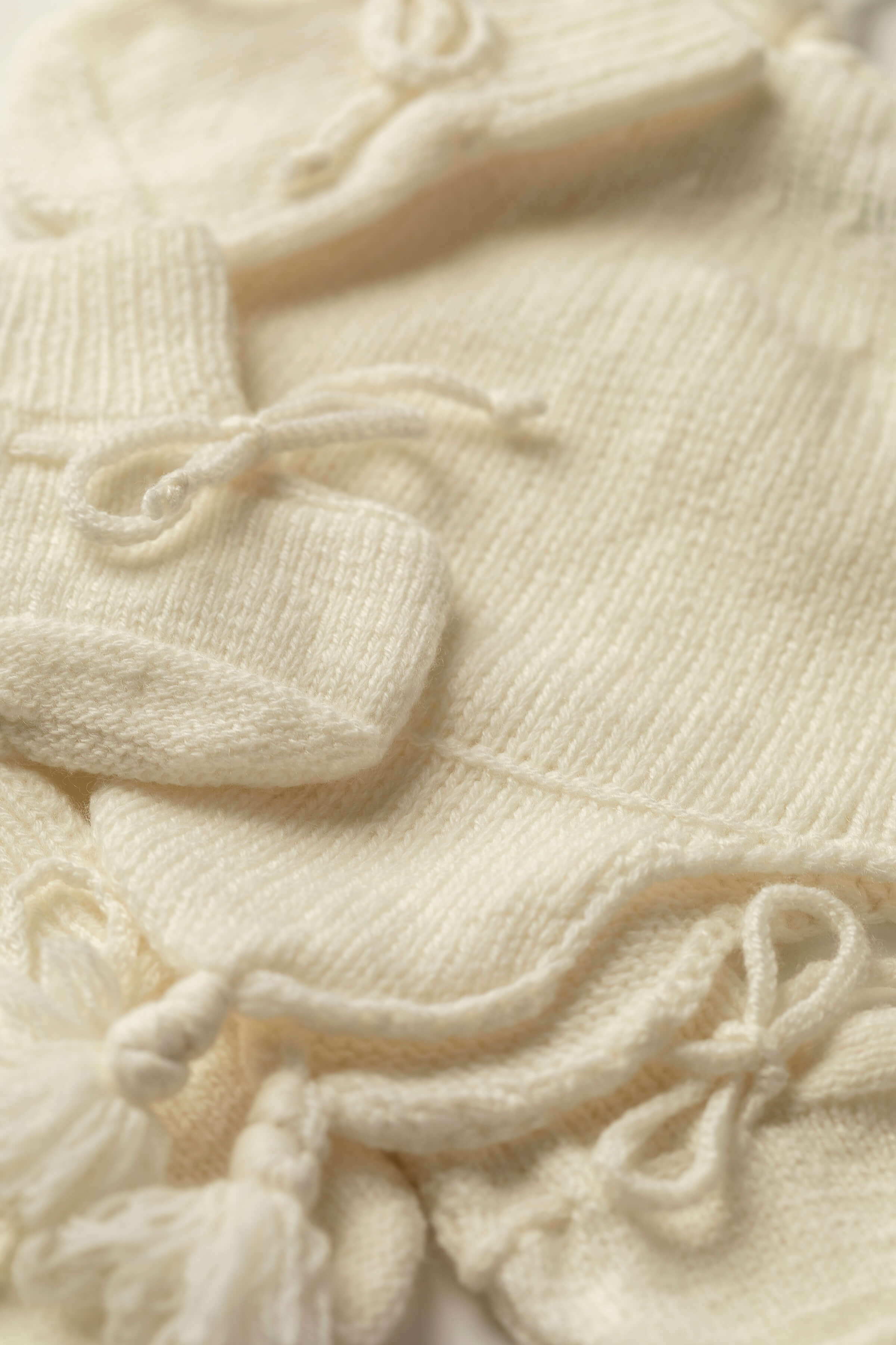 Baby's White Cashmere Accessories Gift Set