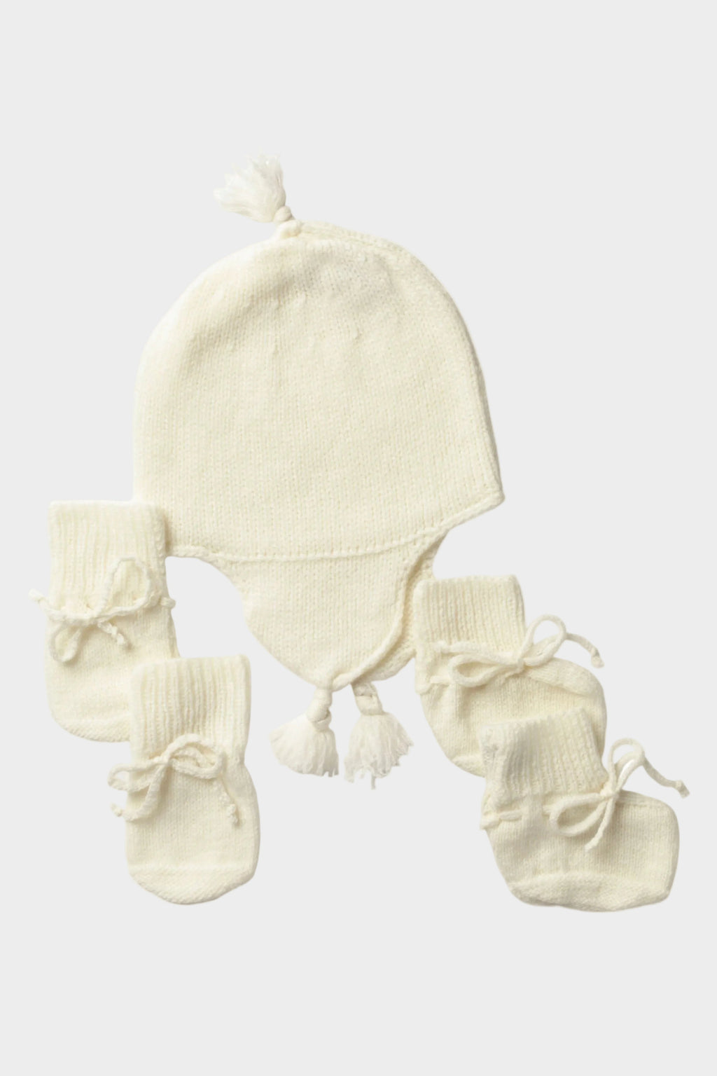 Baby's White Cashmere Accessories Gift Set