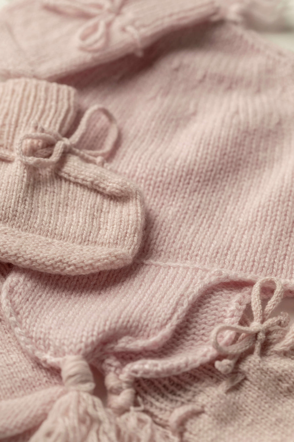 Baby's Pink Cashmere Accessories Gift Set
