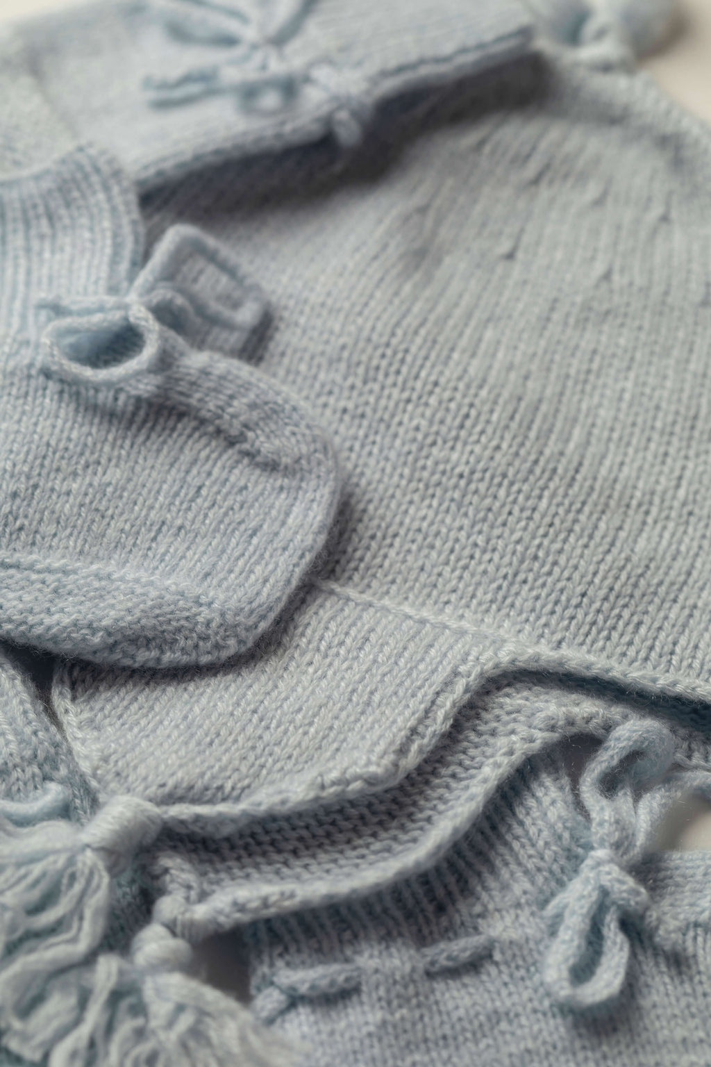 Baby's Blue Cashmere Accessories Gift Set