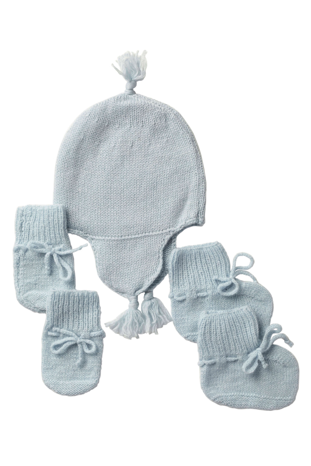 Baby's Blue Cashmere Accessories Gift Set