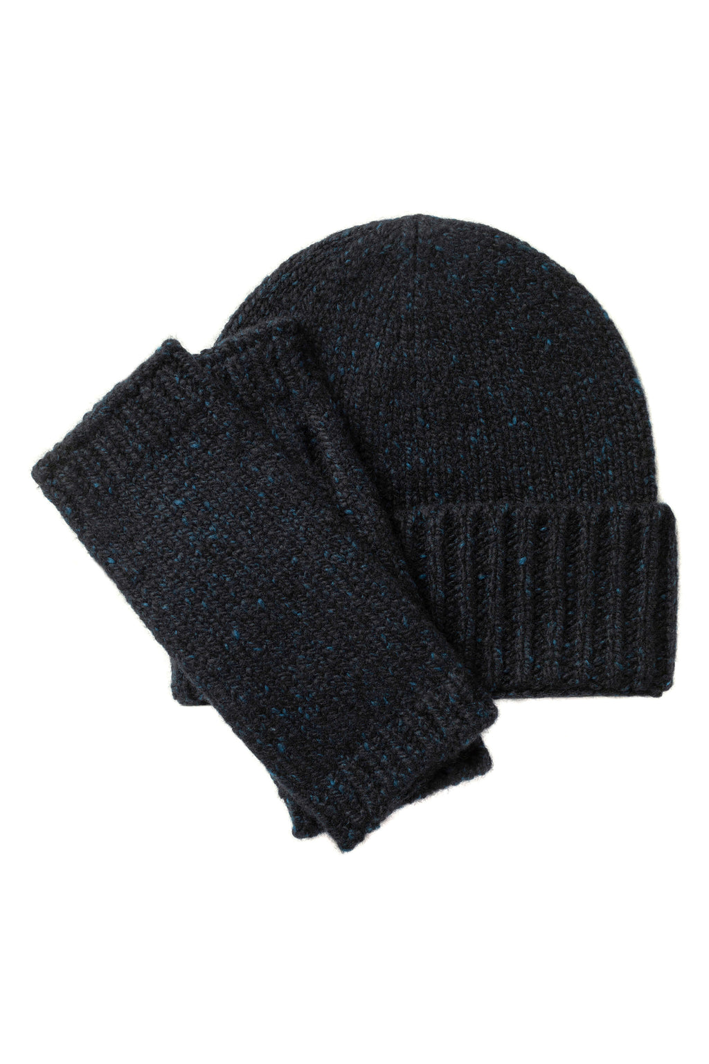 Donegal Cashmere Dark Navy Wrist Warmers