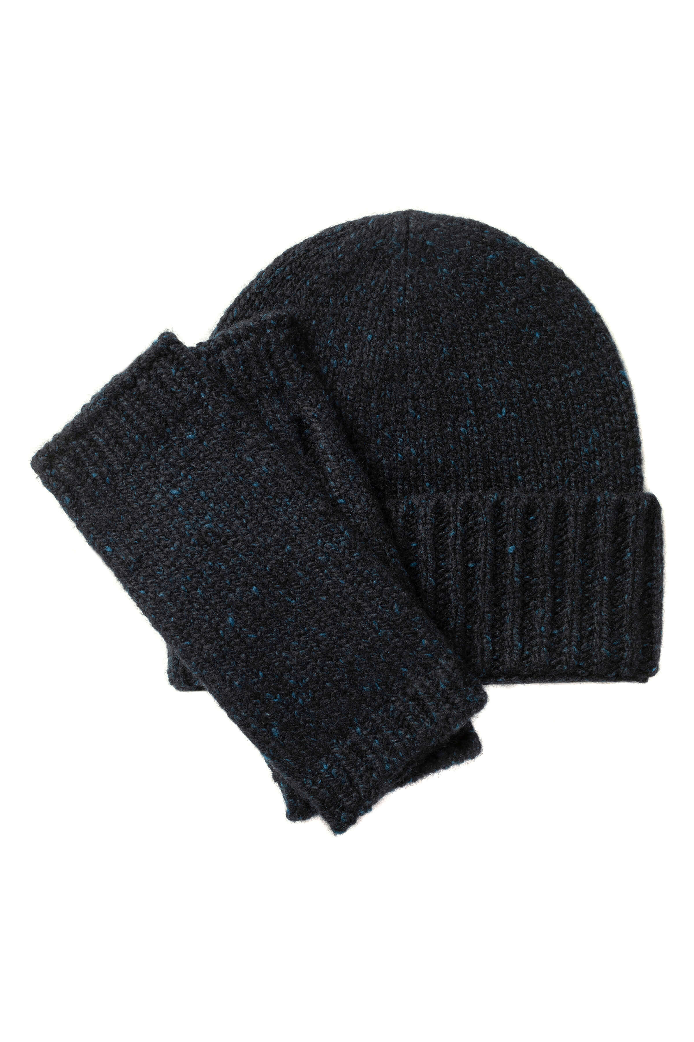 Donegal Cashmere Dark Navy Wrist Warmers