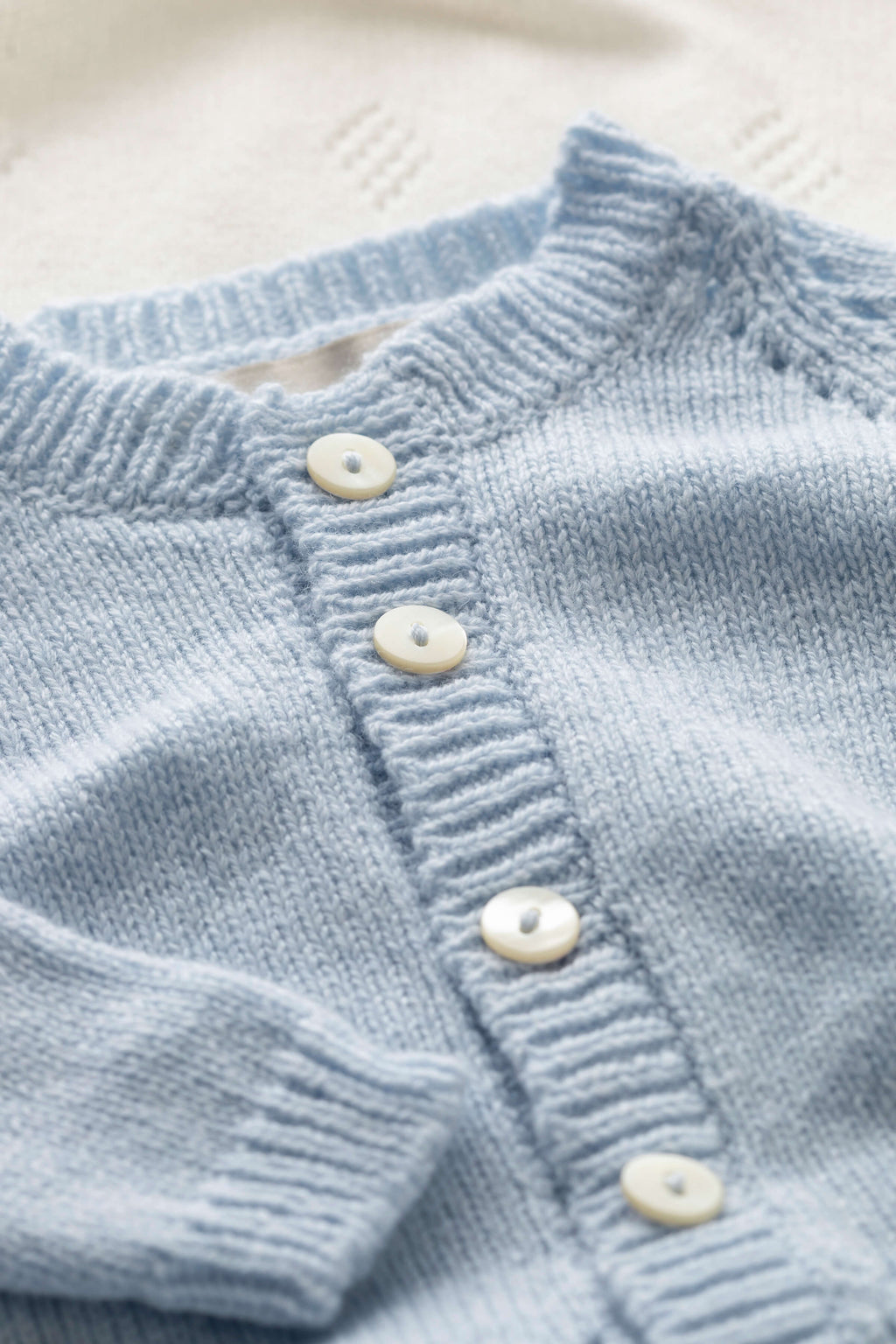 Blue Cashmere Baby Cardigan