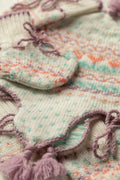 Baby's Pink Fairisle Accessories Gift Set