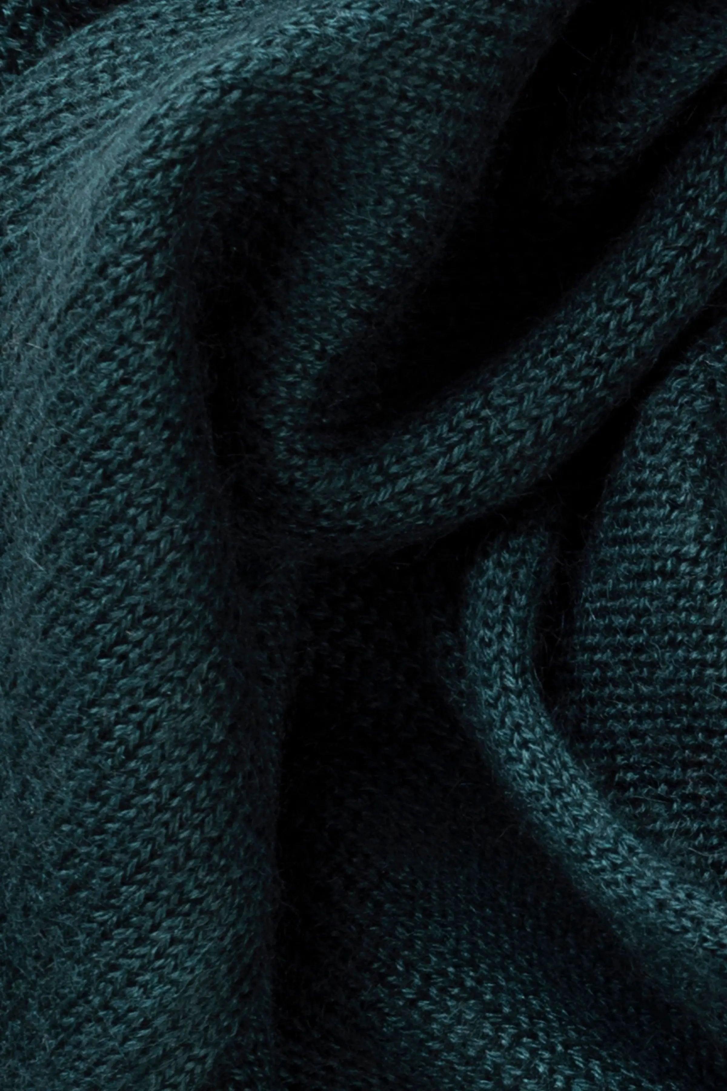 Triangle Cashmere Silk Green Neck Tie