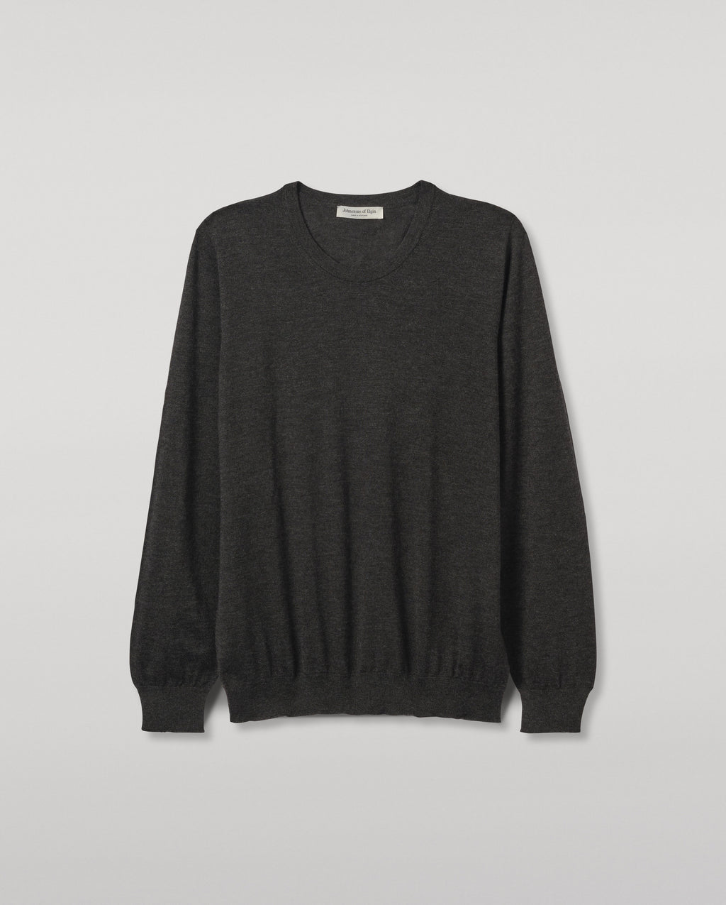 Fin Dark Grey Superfine Cashmere Jumper