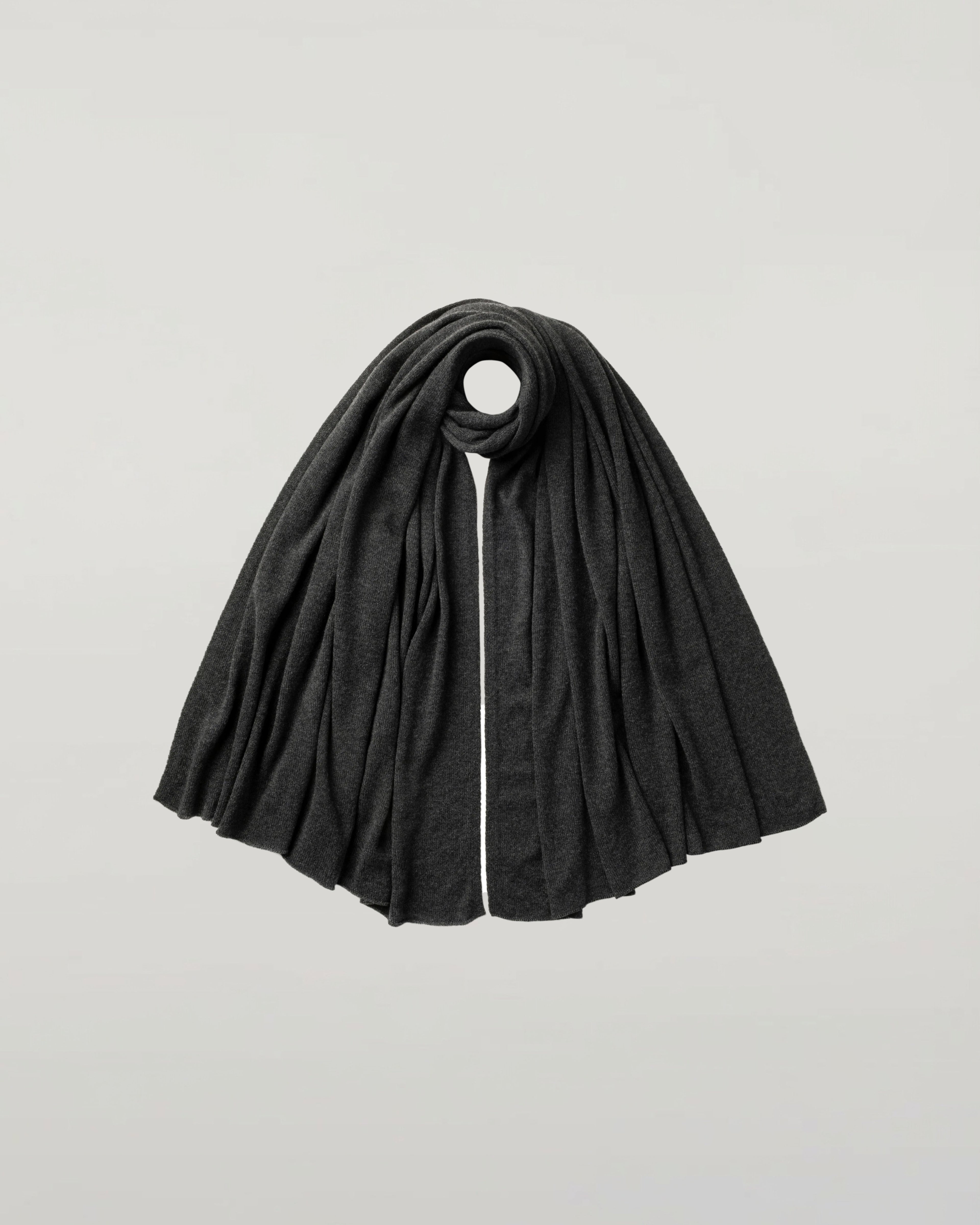 Gauzy Cashmere Charcoal Travel Stole