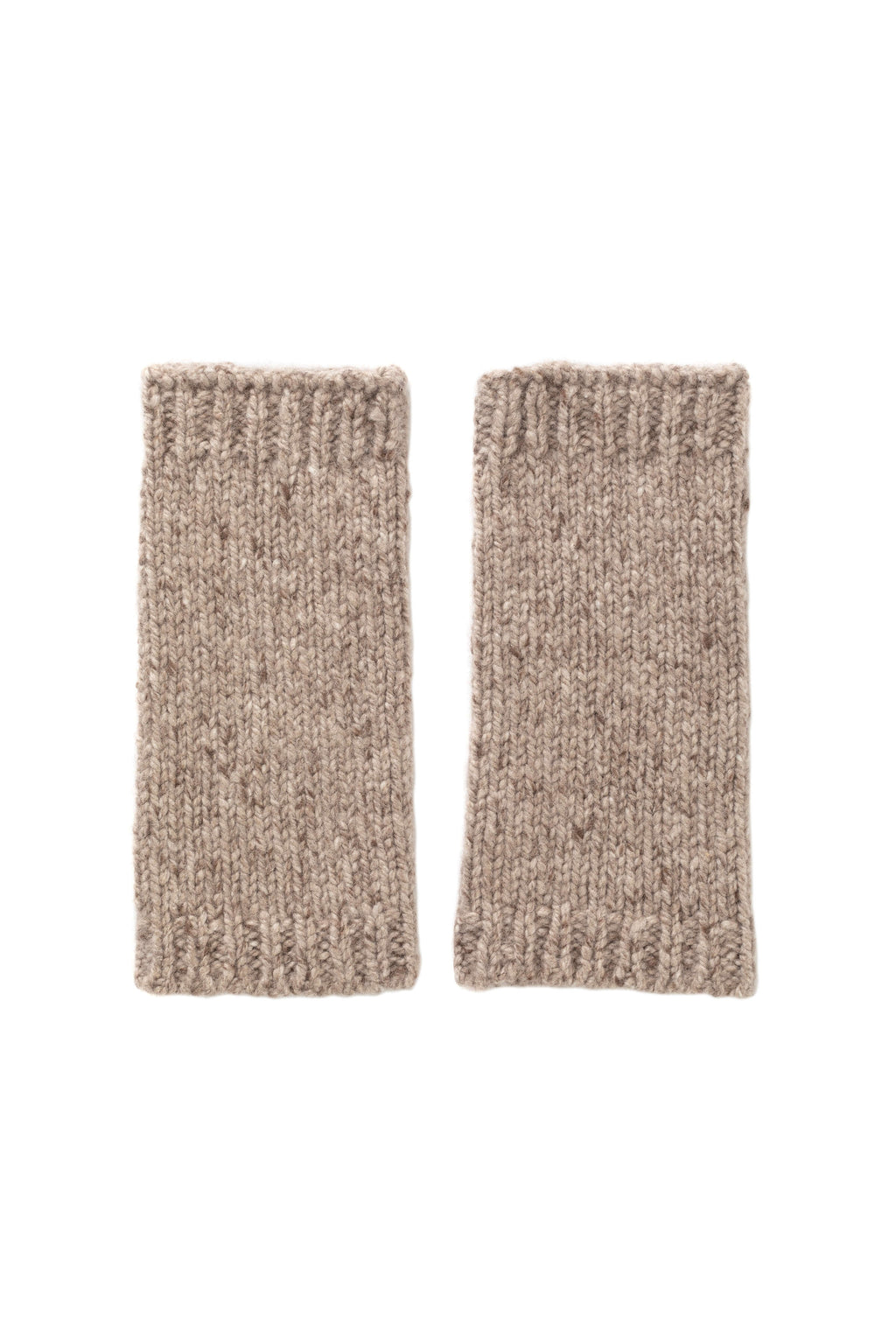 Donegal Cashmere Light Brown Wrist Warmers