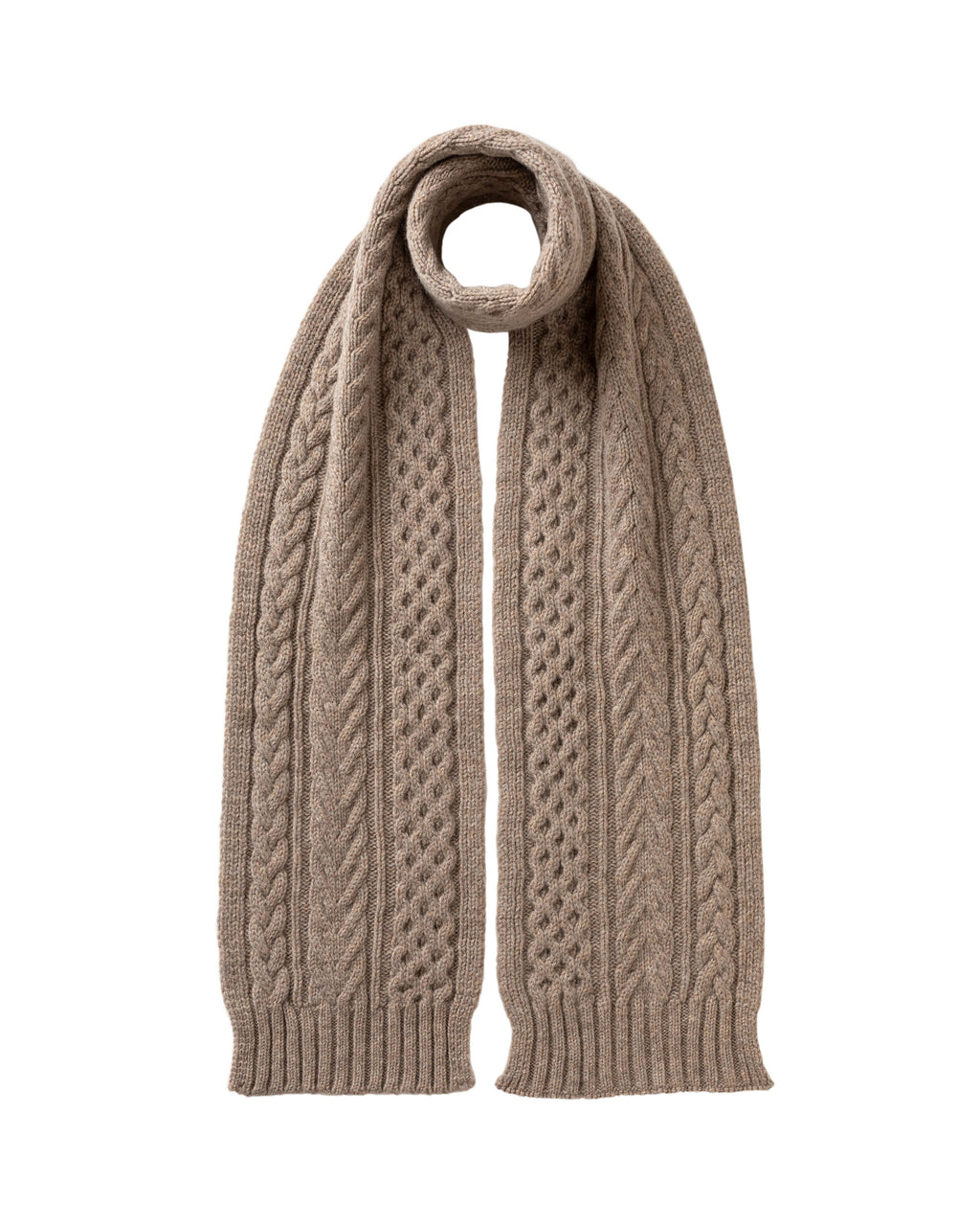 Aran Cashmere Natural Hat & Scarf Gift Set
