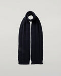 Aran Cable Dark Navy Cashmere Scarf