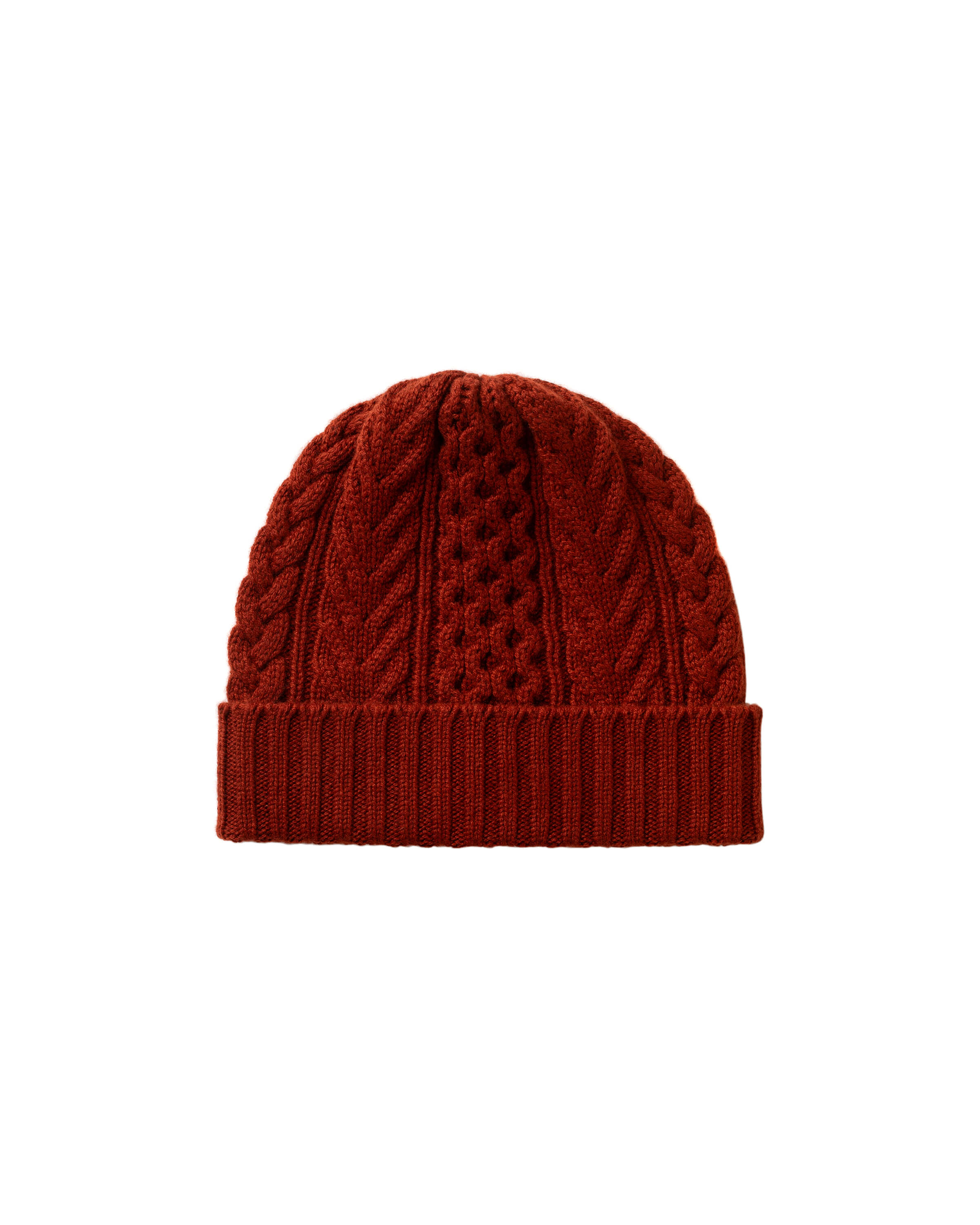 Aran Cashmere Red Hat & Scarf Gift Set