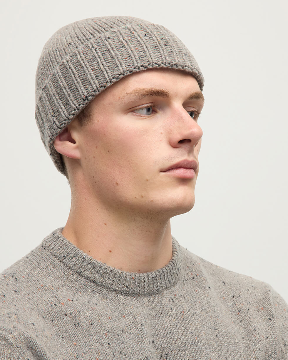 Donegal Cashmere Brown Beanie