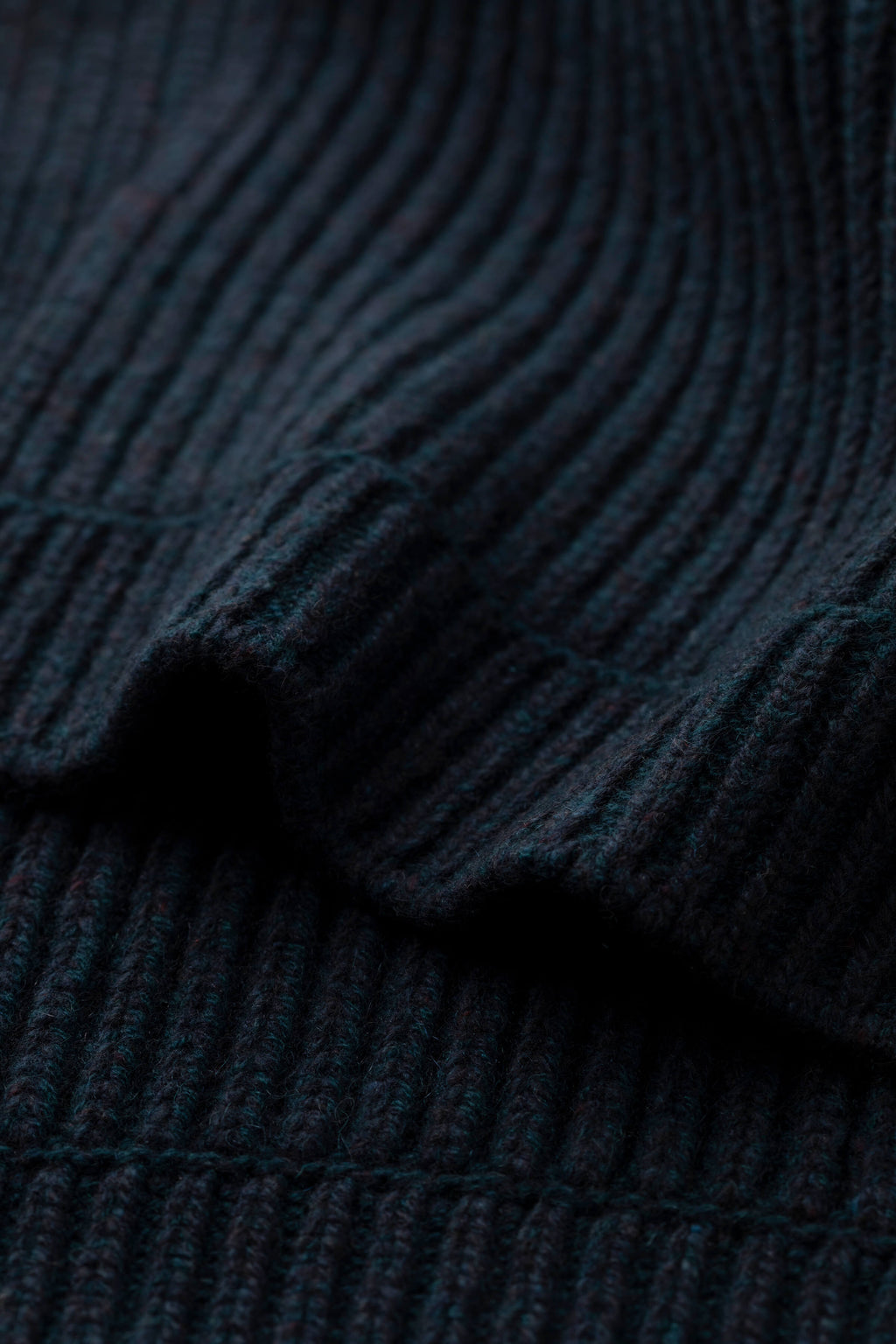 Donegal Cashmere Dark Navy Knitted Scarf