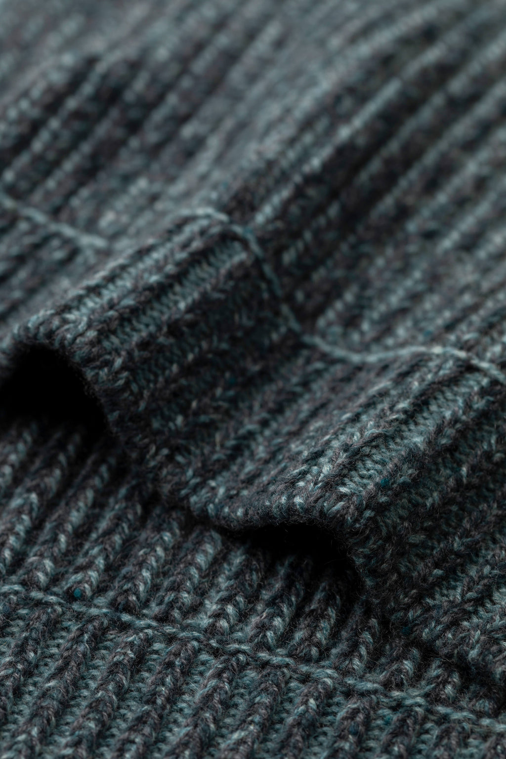 Donegal Cashmere Blue Knitted Scarf