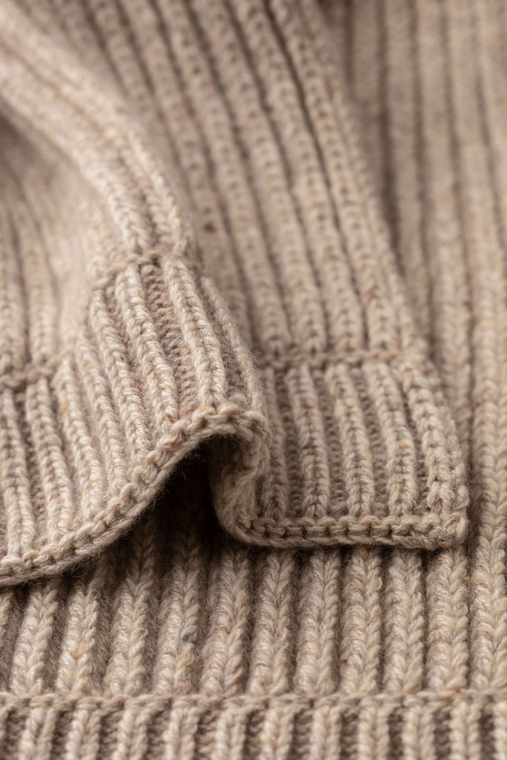 Donegal Cashmere Cream Knitted Scarf