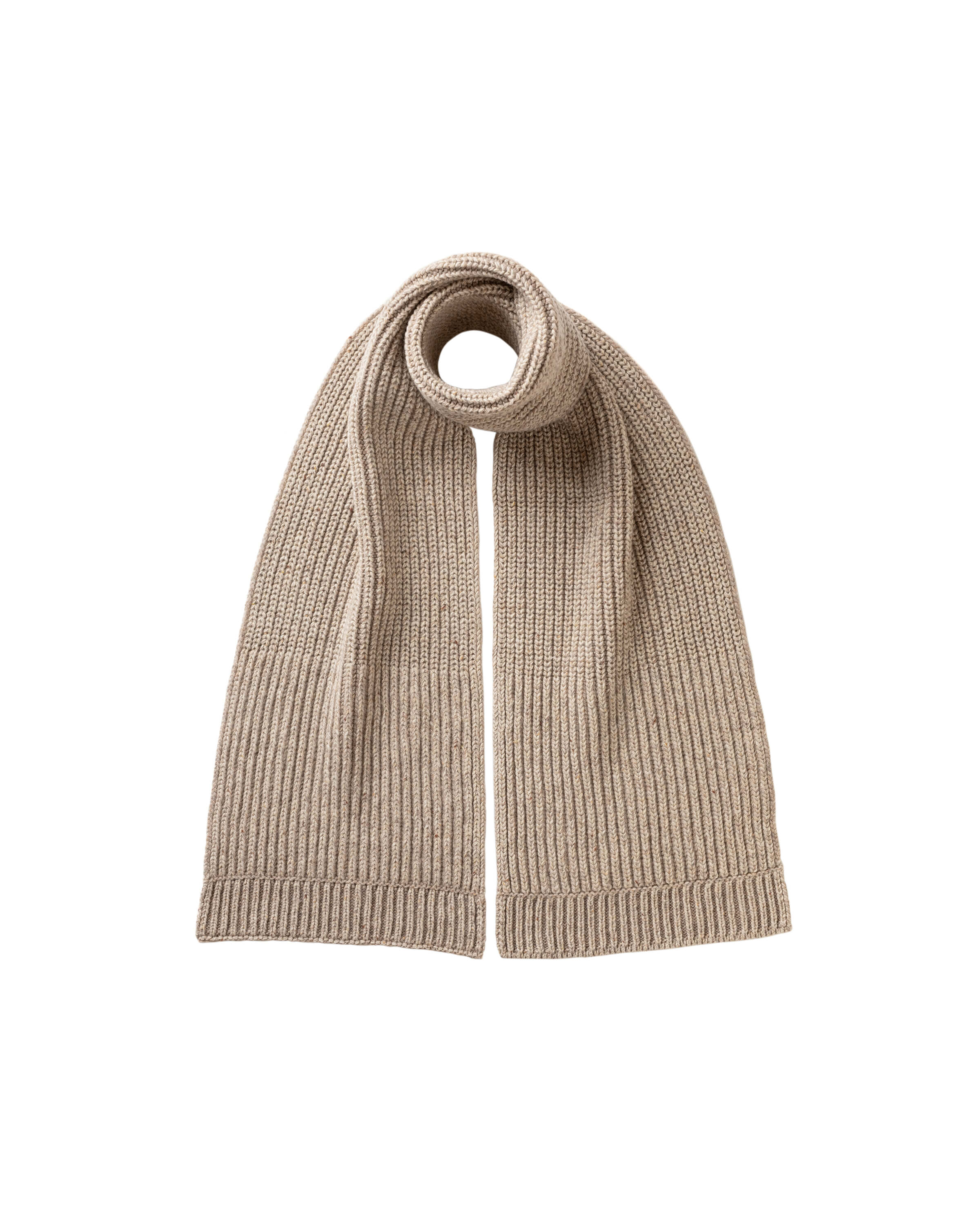 Donegal Cashmere Cream Hat & Scarf Gift Set
