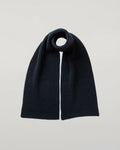 Donegal Cashmere Dark Navy Knitted Scarf