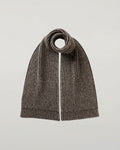 Donegal Cashmere Brown Knitted Scarf