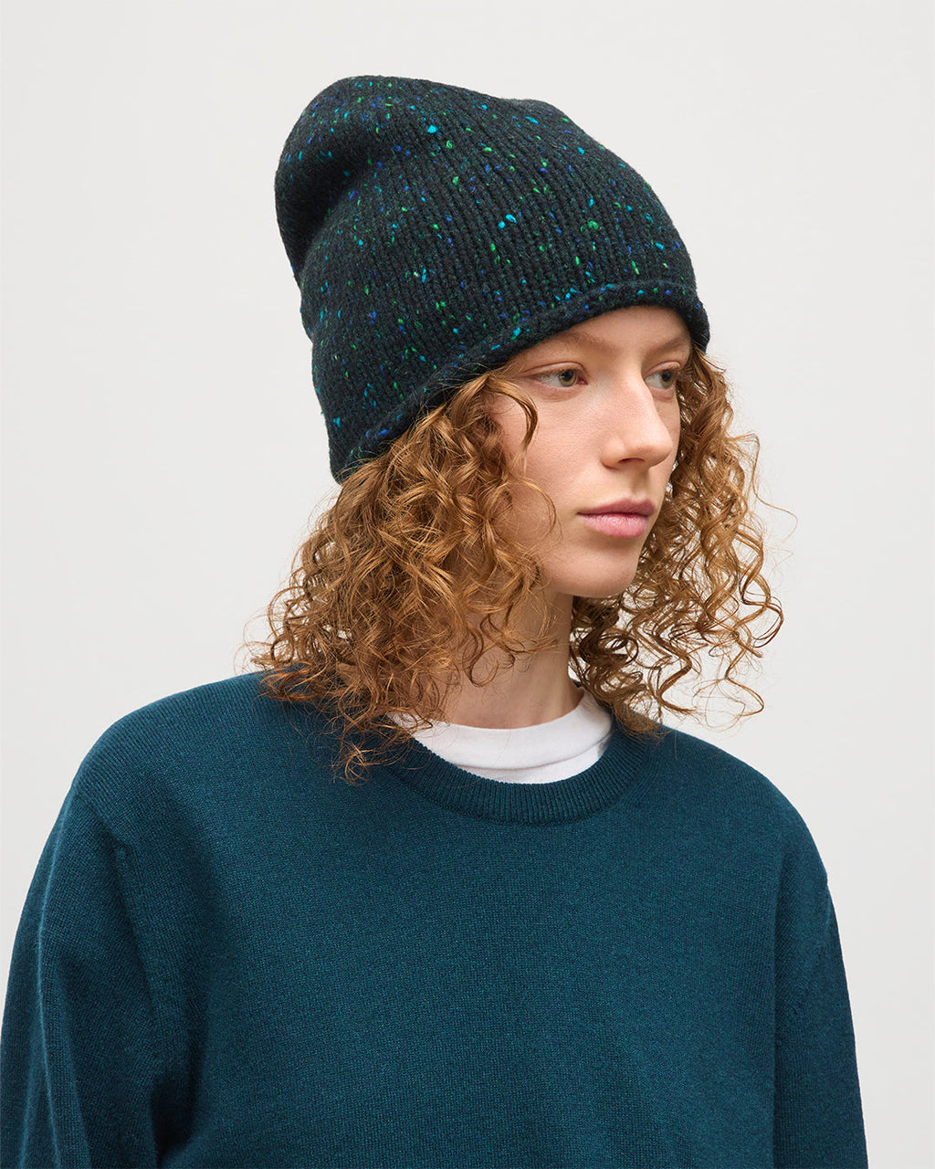 Tiree Green Donegal Cashmere Beanie