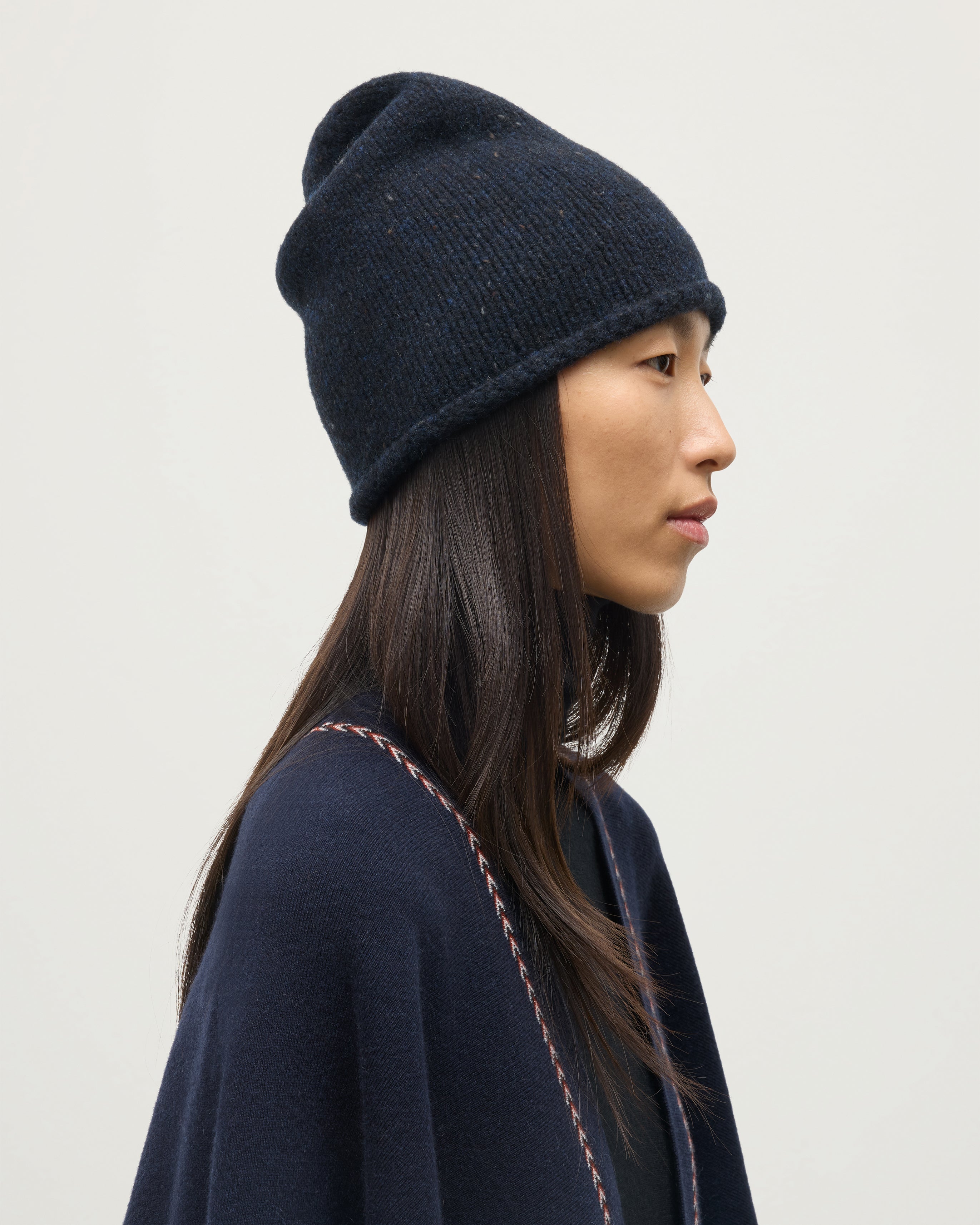 Tiree Blue Donegal Cashmere Beanie