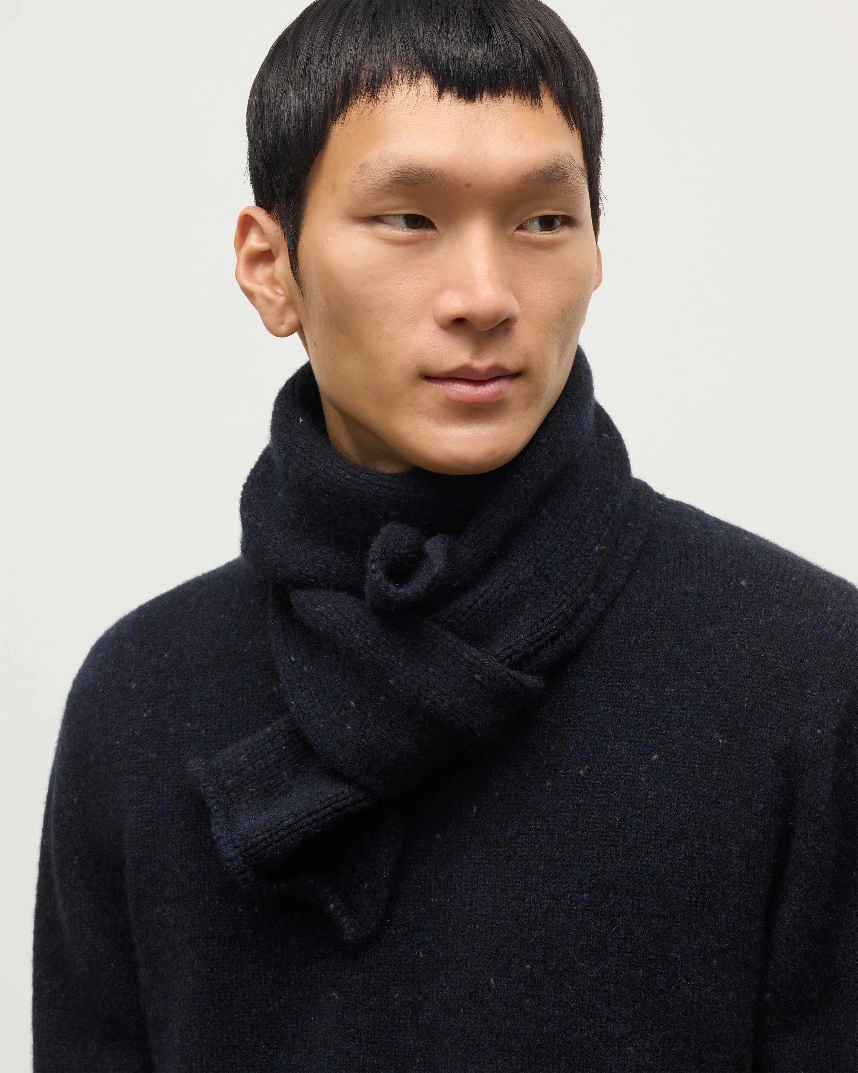 Tiree Blue Donegal Cashmere Scarf