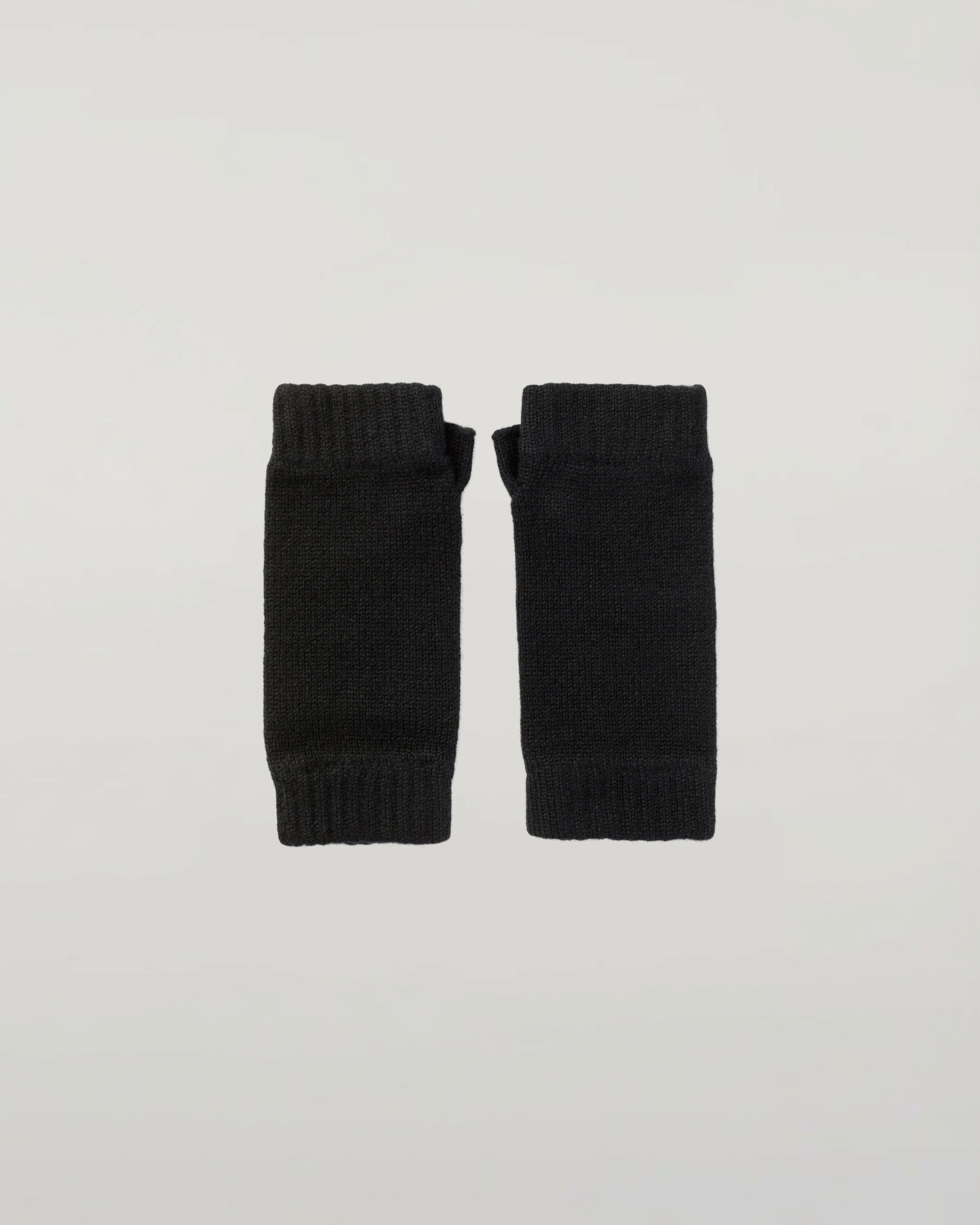 Black Cashmere Wrist Warmers