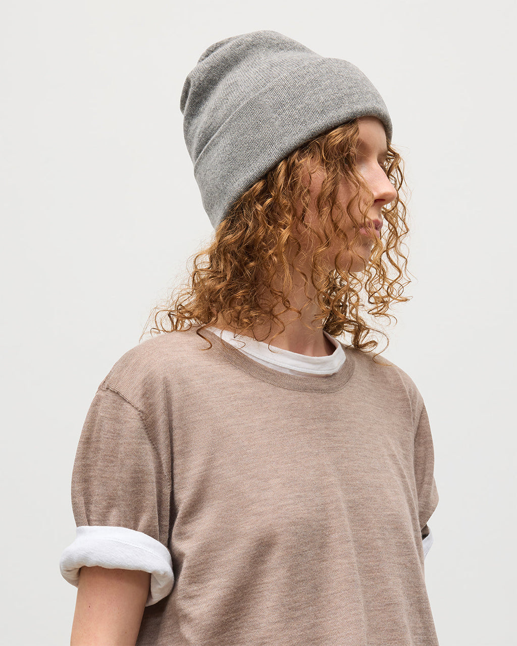 Braemar Grey Cashmere Beanie