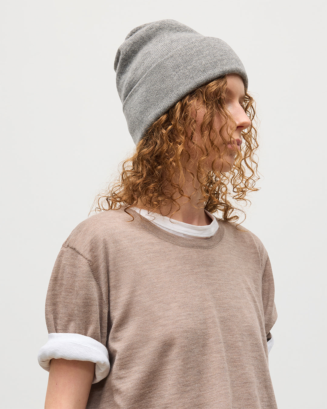Braemar Grey Cashmere Beanie