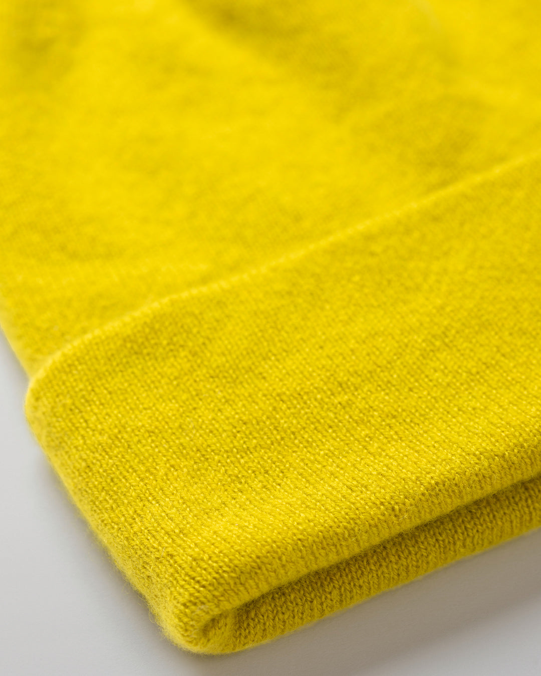 Braemar Yellow Cashmere Beanie