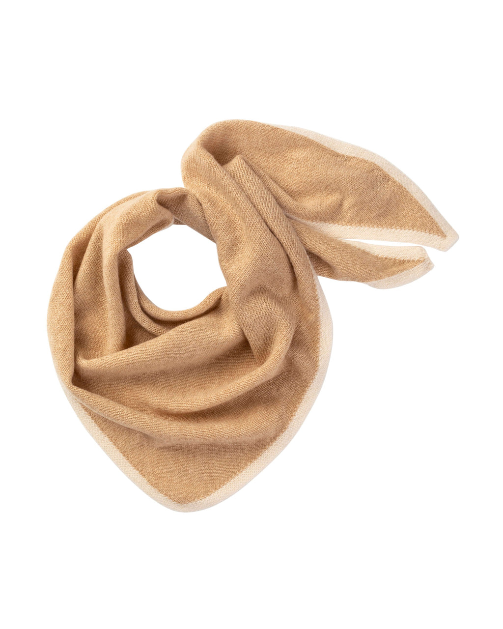 Double Faced Camel Cashmere Triangle