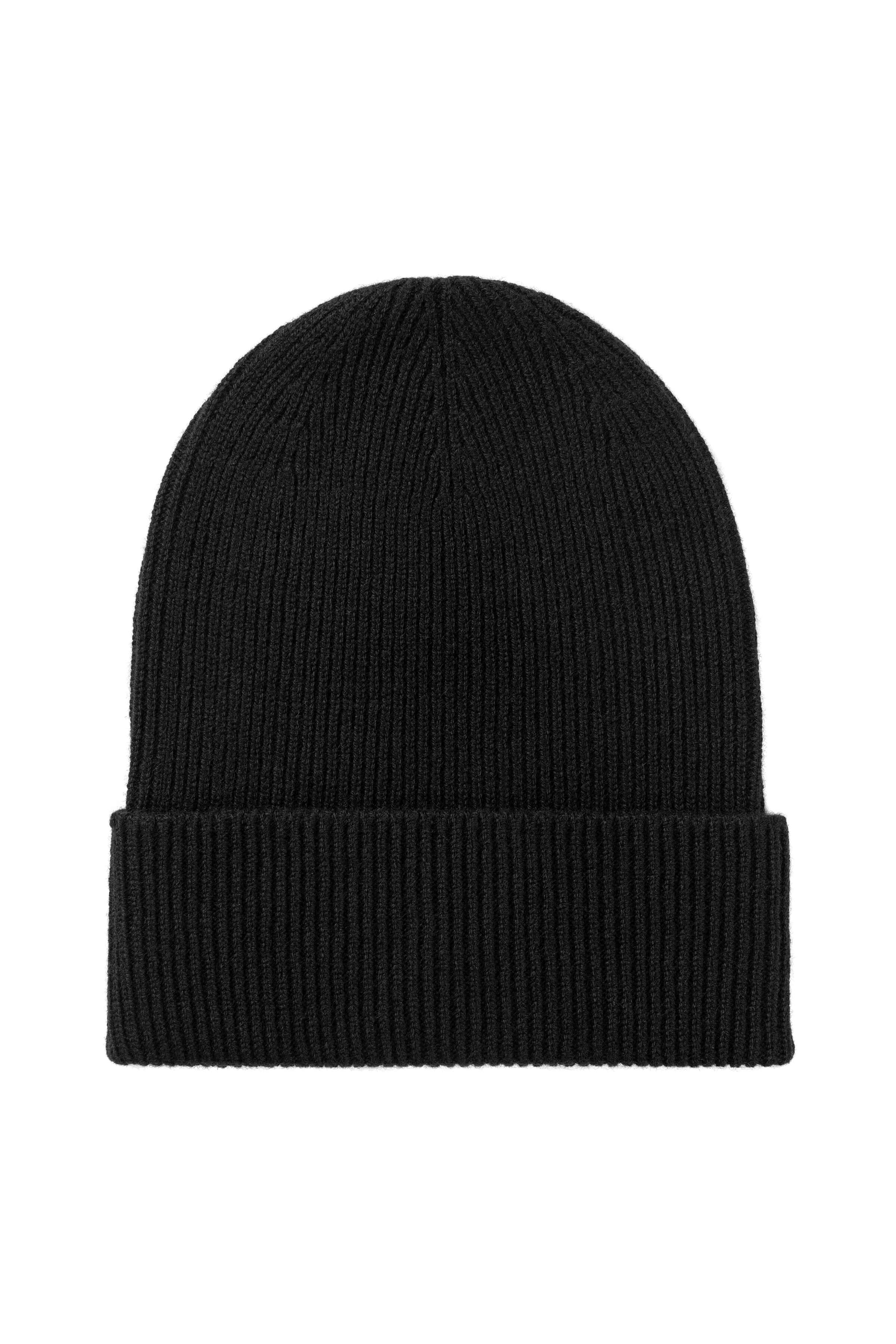 Slouchy Black Cashmere Beanie