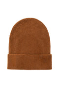 Slouchy Dark Camel Cashmere Beanie