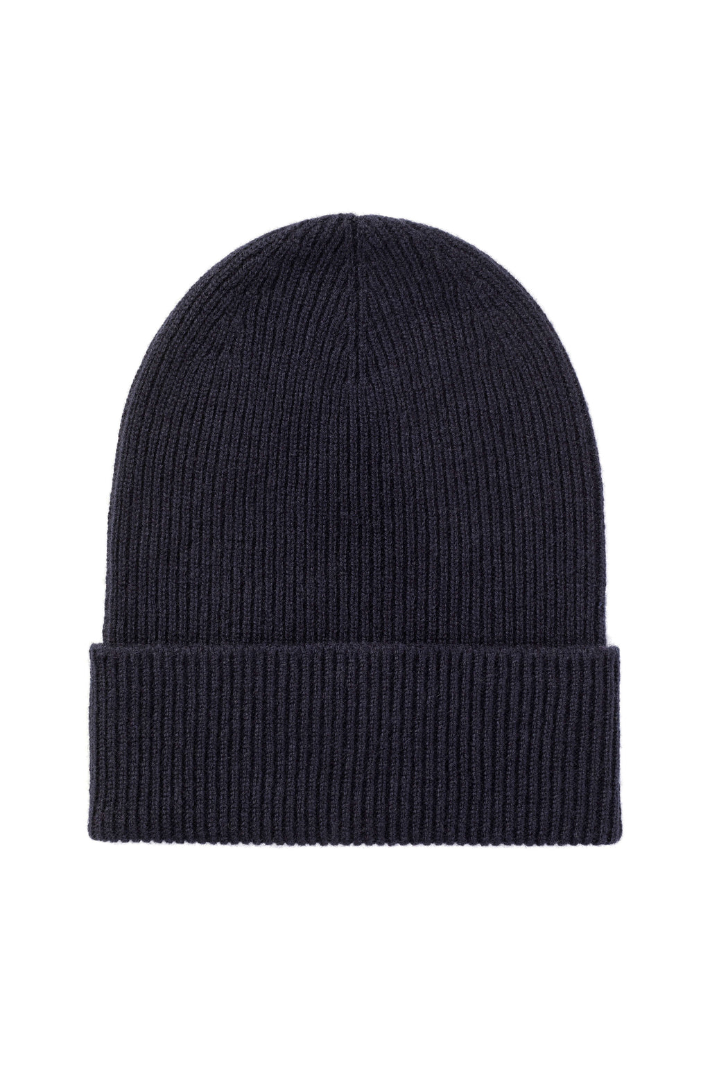 Slouchy Dark Navy Cashmere Beanie