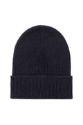 Slouchy Dark Navy Cashmere Beanie