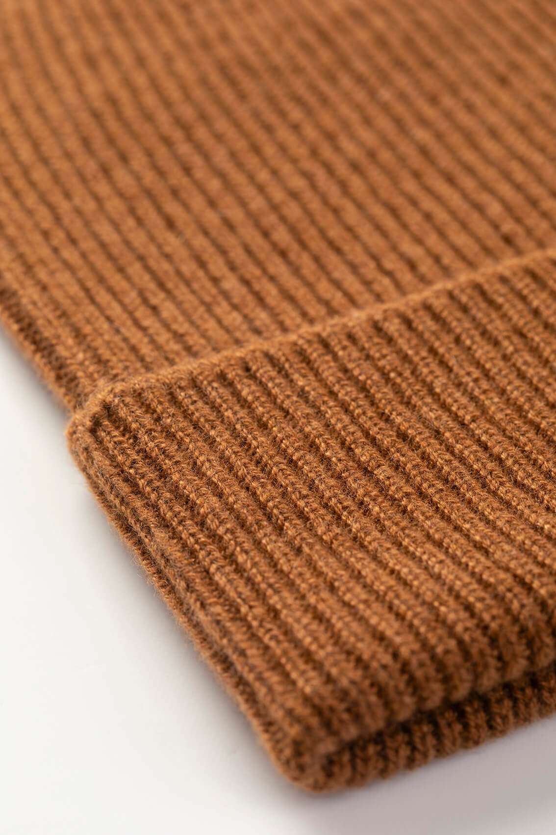 Slouchy Dark Camel Cashmere Beanie