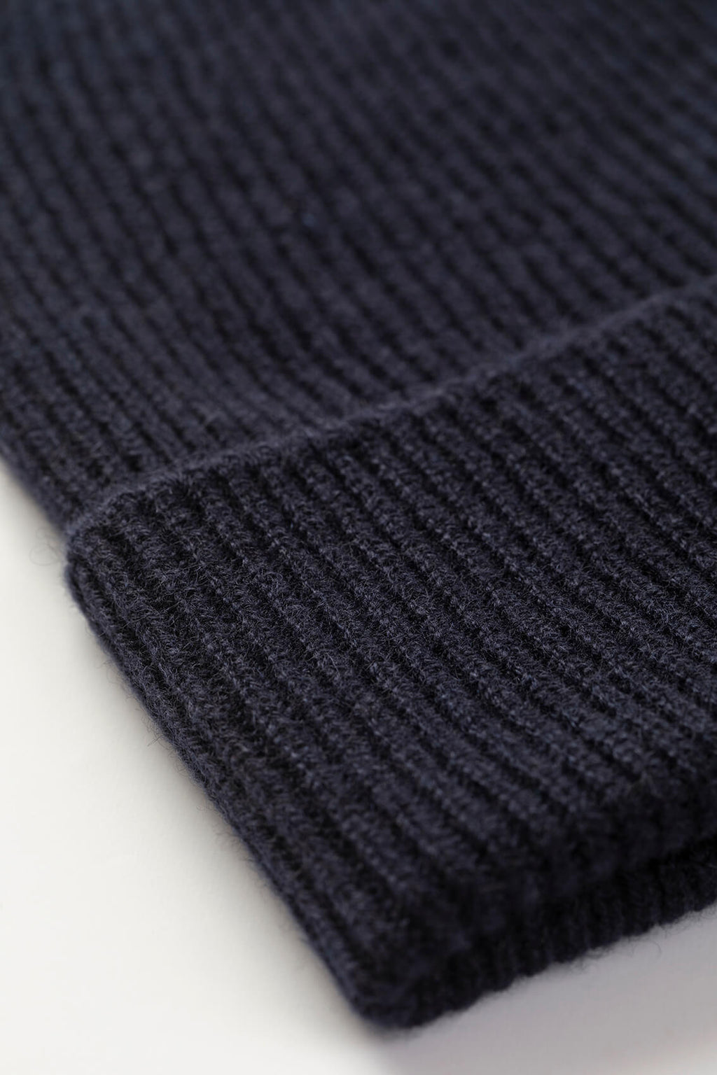 Slouchy Dark Navy Cashmere Beanie