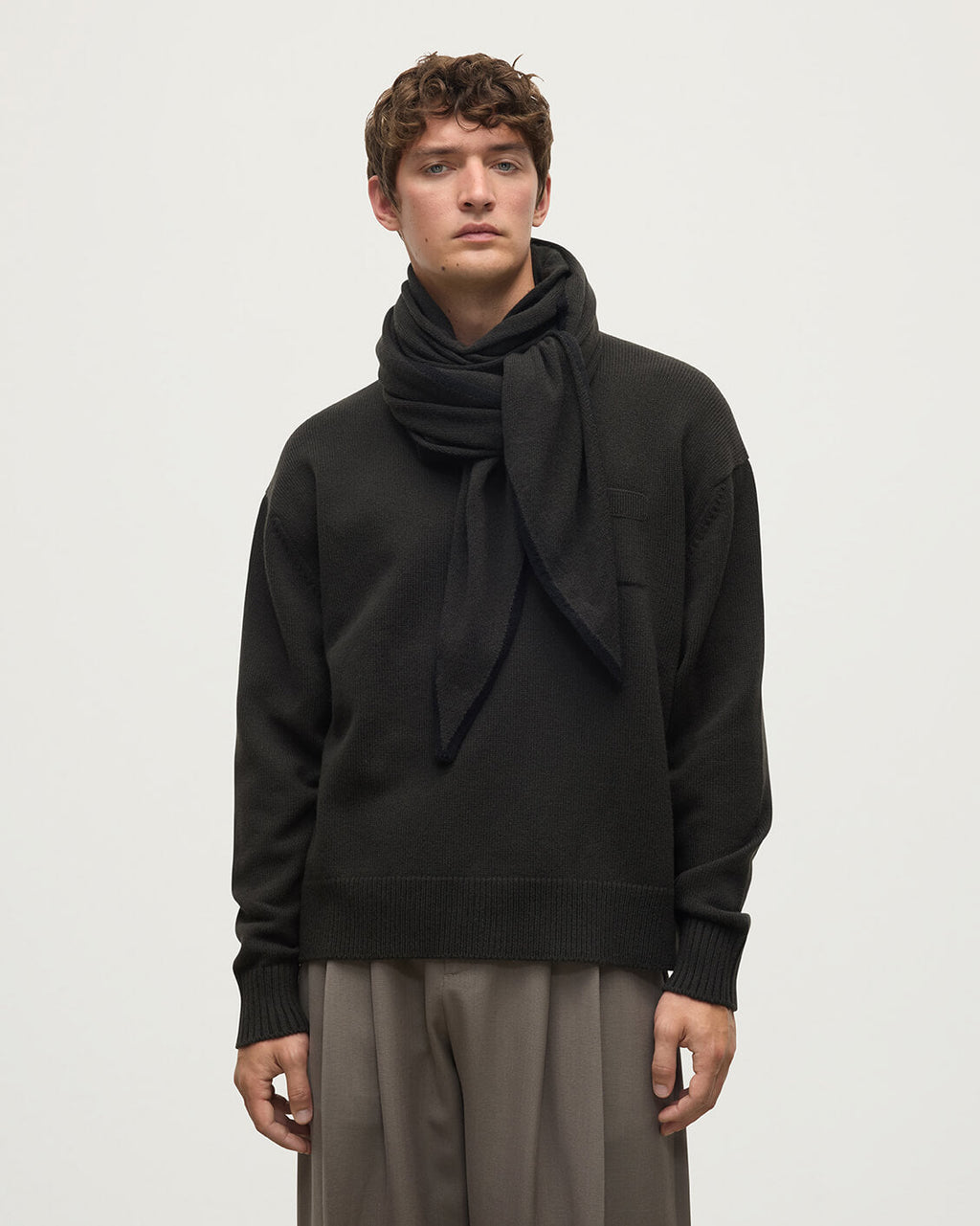 Gauzy Cashmere Black Diamond Scarf