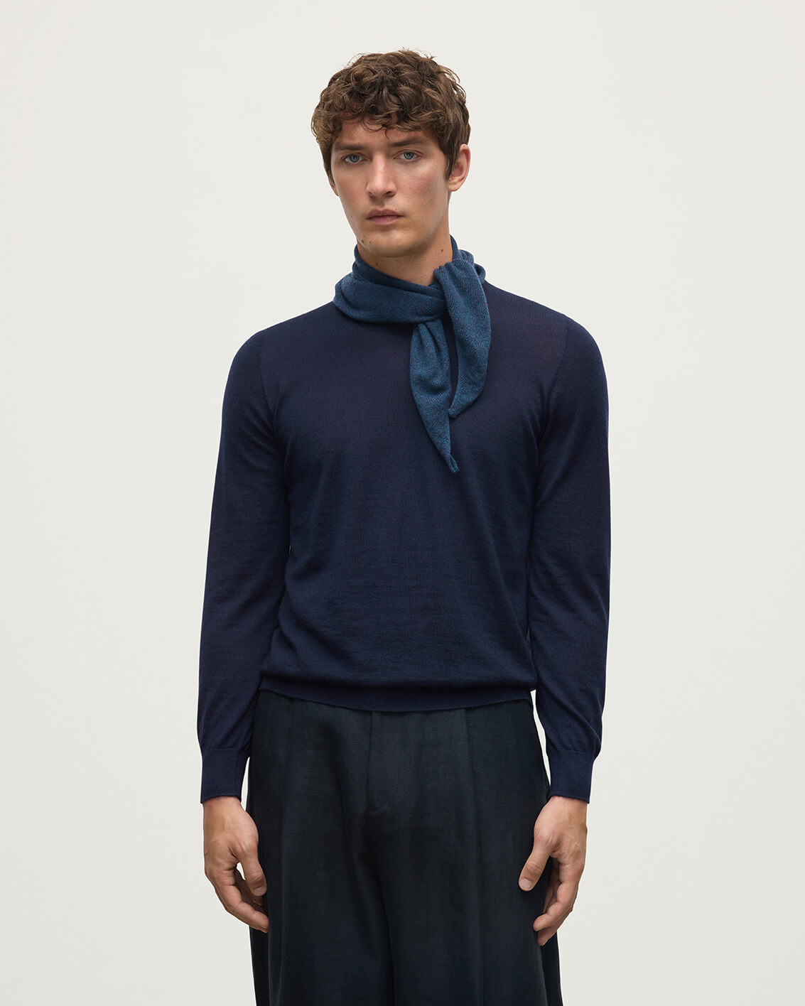 Reel Navy Cashmere Bandana