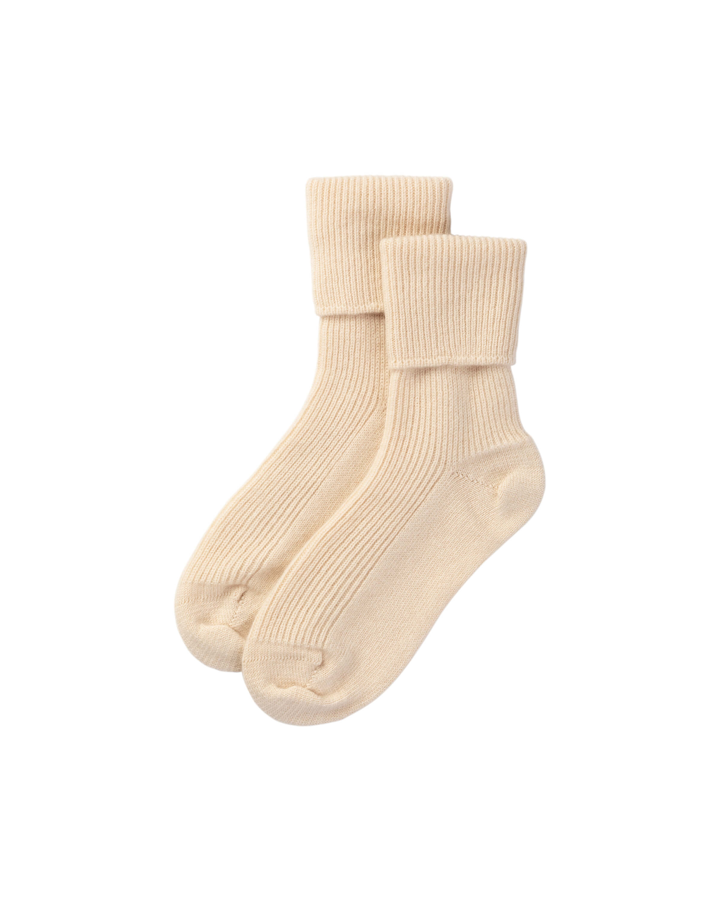 Women's Cream Cashmere Socks