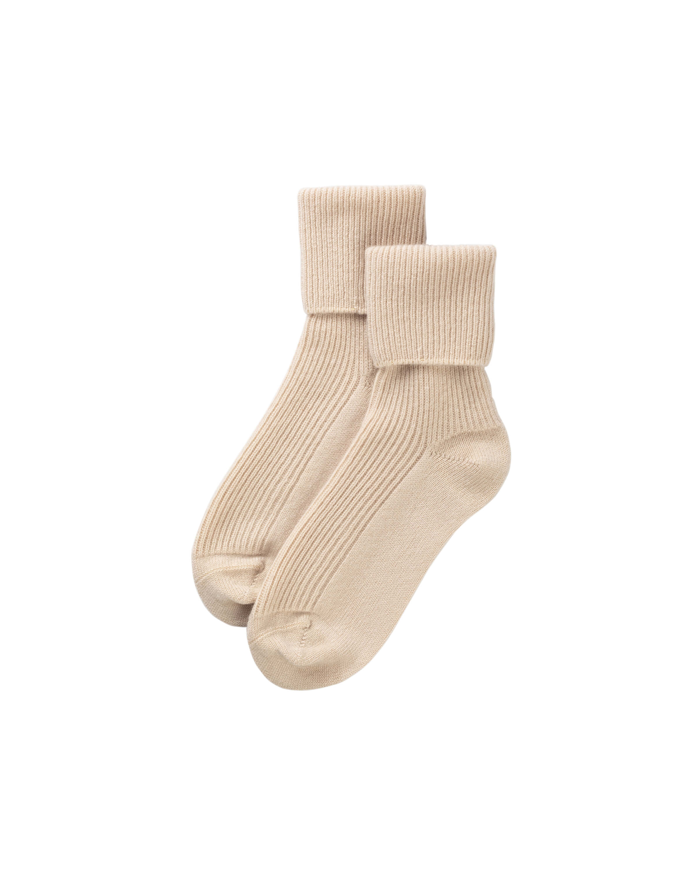 Women's Light Camel Cashmere Lounge Socks
