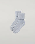 Women's Light Blue Cashmere Lounge Socks
