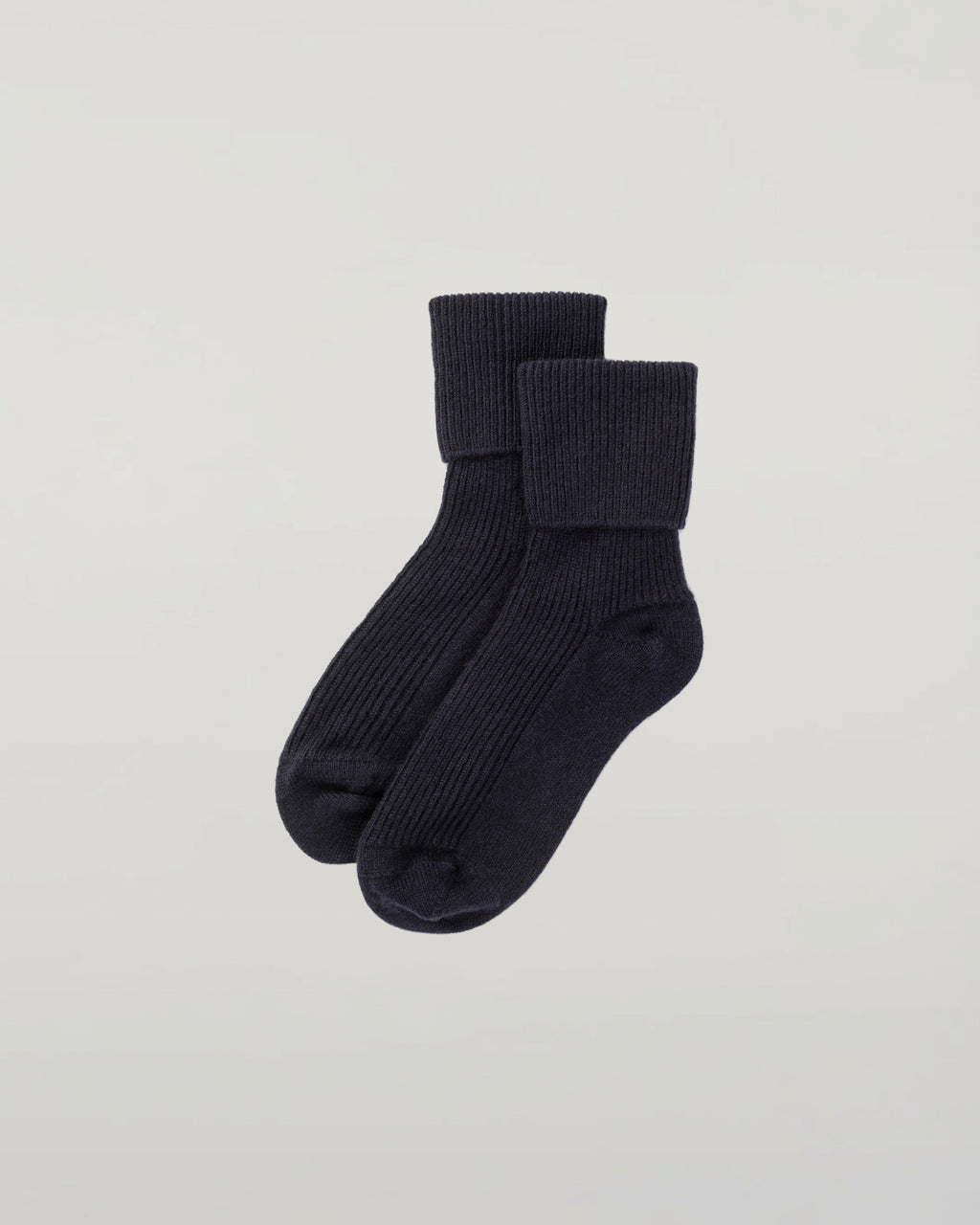 Women's Dark Navy Cashmere Lounge Socks