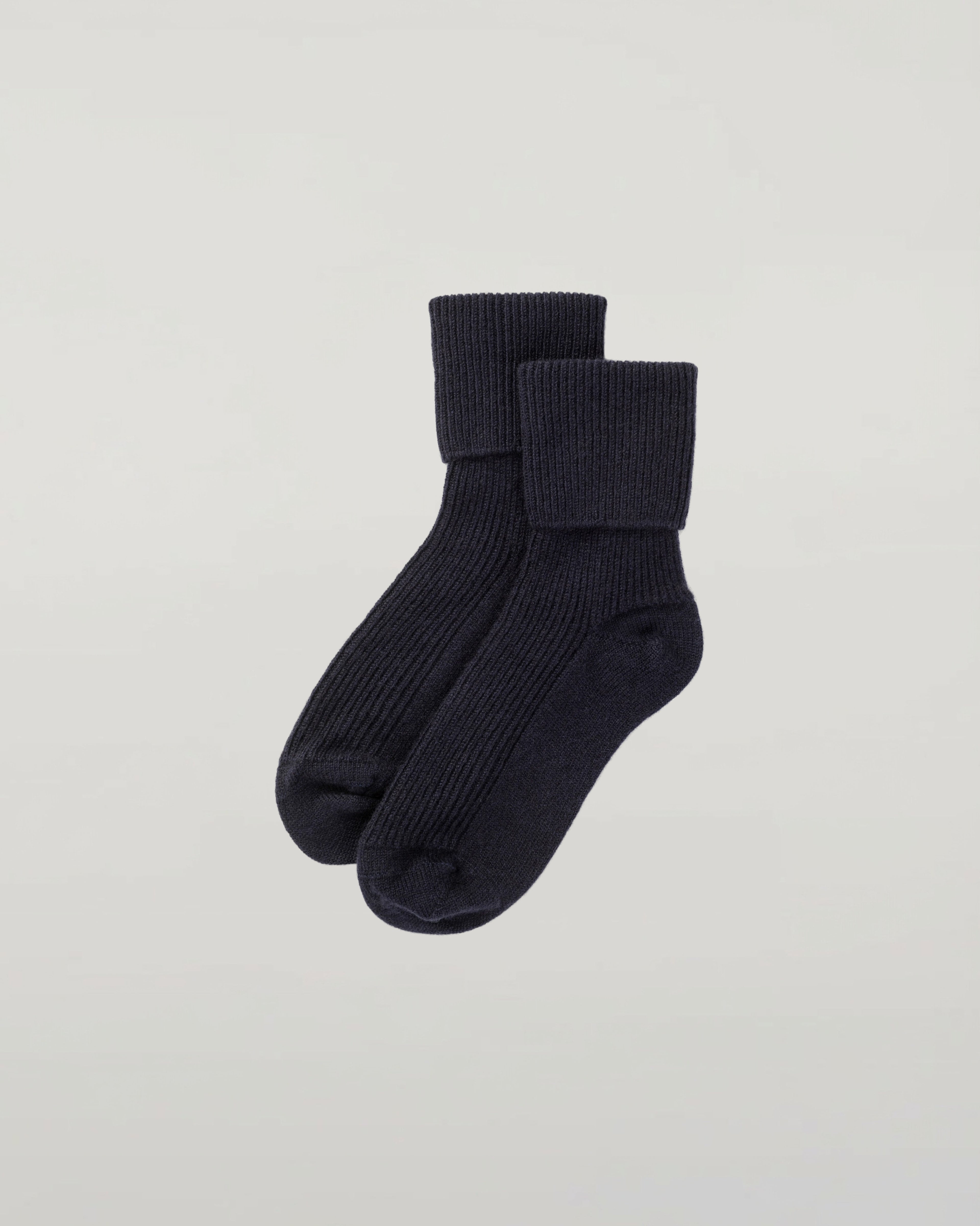 Women's Dark Navy Cashmere Lounge Socks
