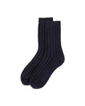 Men's Dark Navy Cashmere Travel Socks